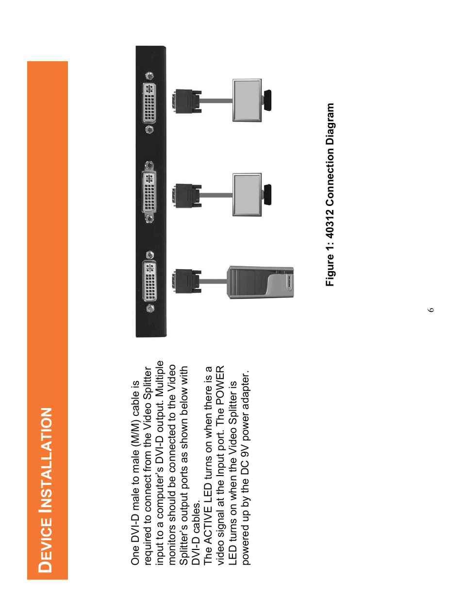 Evice, Nstallation | C2G 40312 DVI-D Monitor SPLITTER_EXTENDER User Manual | Page 7 / 12