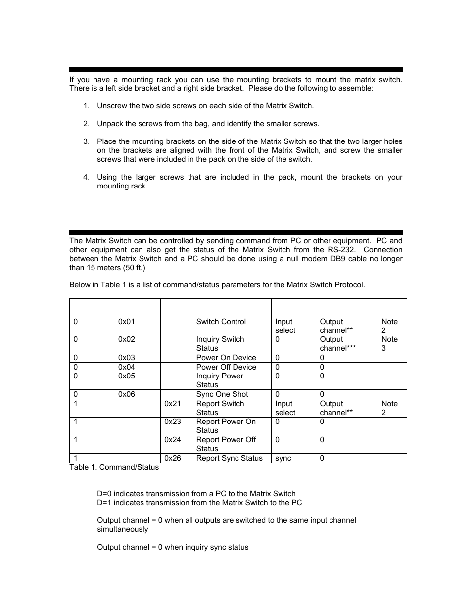 C2G 40973 3x5 Component Video_Digital Audio Matrix Switch w_RS-232 User Manual | Page 8 / 11