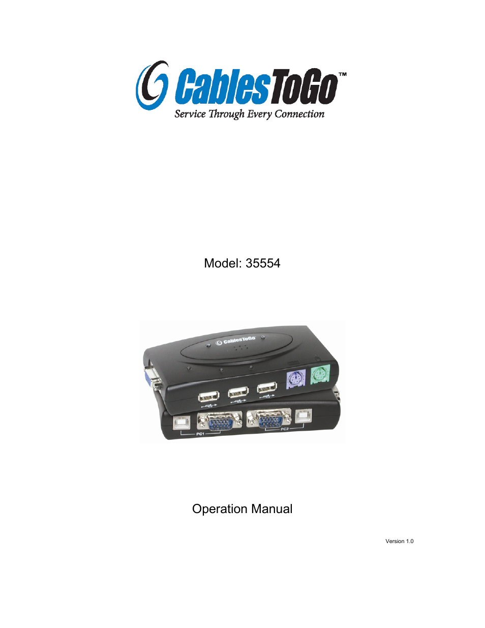 C2G 35554 TruLink 2-Port VGA USB 2.0_PS2 KVM Switch User Manual | 23 pages