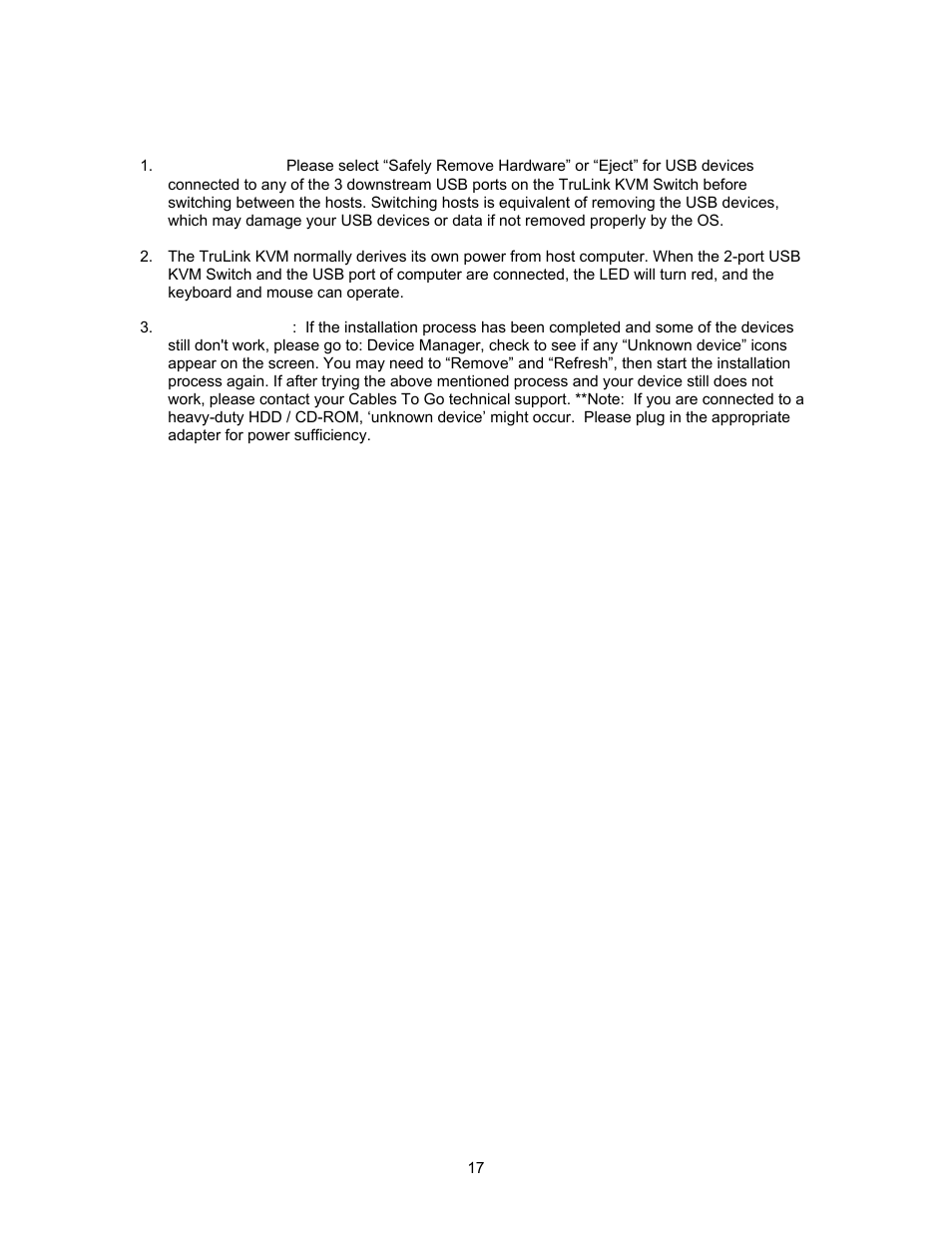 C2G 35554 TruLink 2-Port VGA USB 2.0_PS2 KVM Switch User Manual | Page 20 / 23