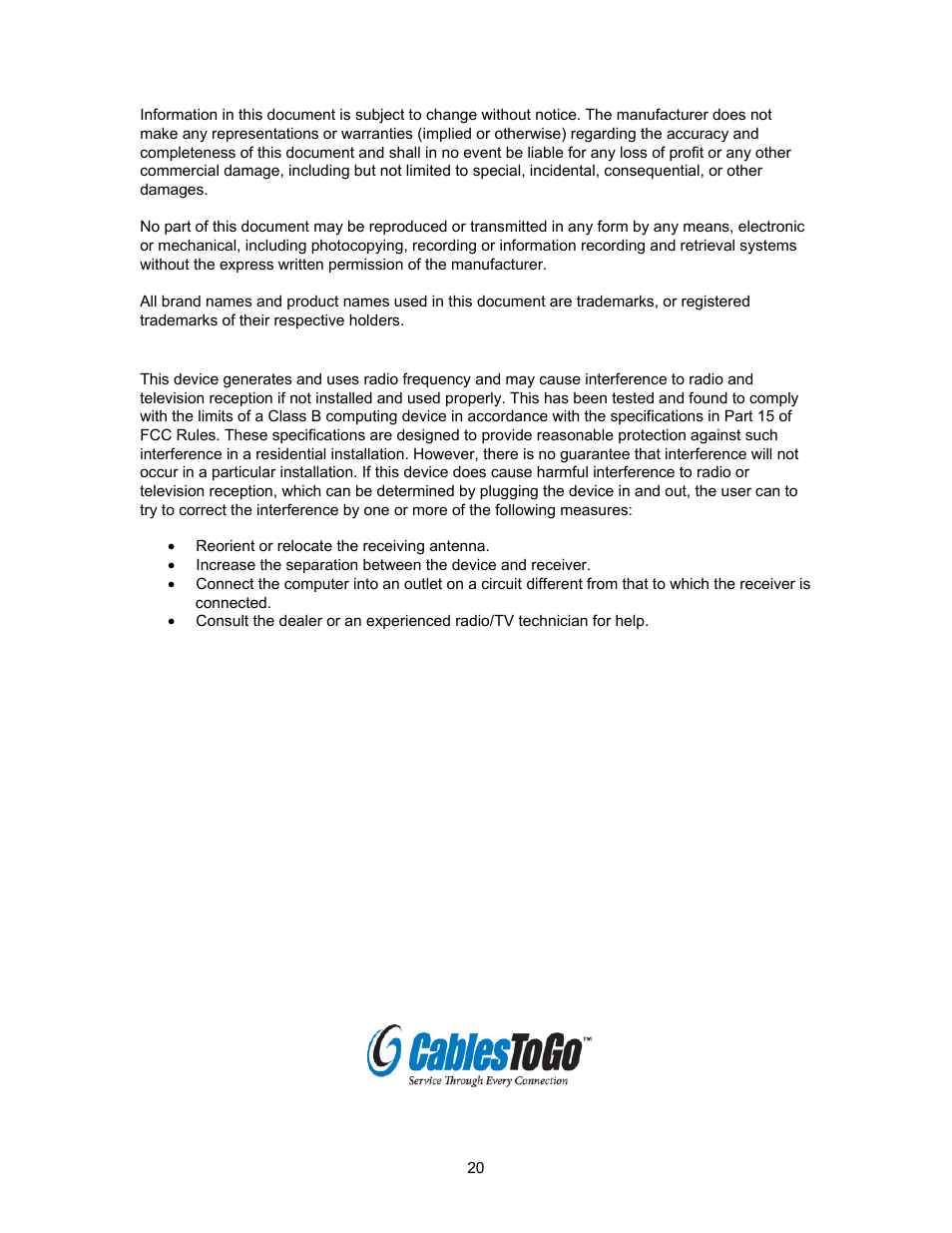 C2G 35554 TruLink 2-Port VGA USB 2.0_PS2 KVM Switch User Manual | Page 23 / 23