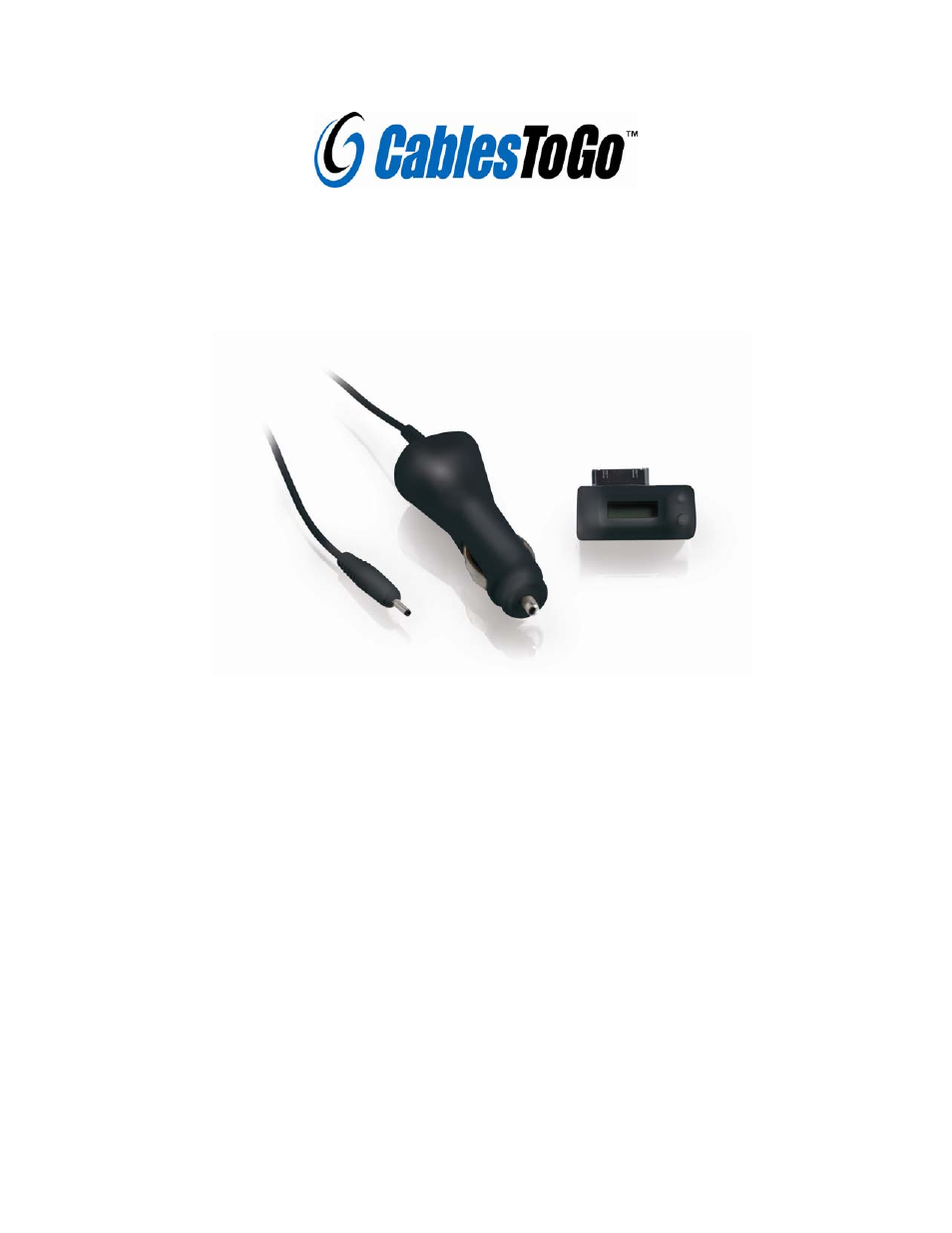 C2G 26487 iPod Compatible FM Transmitter_Car Charger User Manual | 3 pages