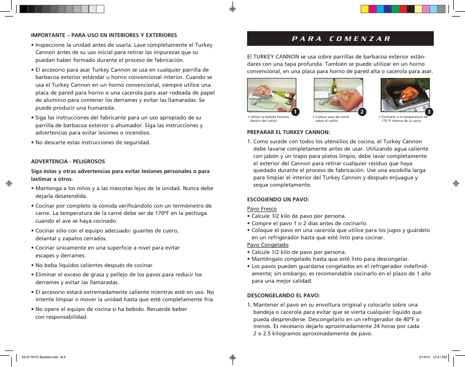 Camp Chef TKYC Turkey Cannon Infusion Roaster User Manual | Page 5 / 11