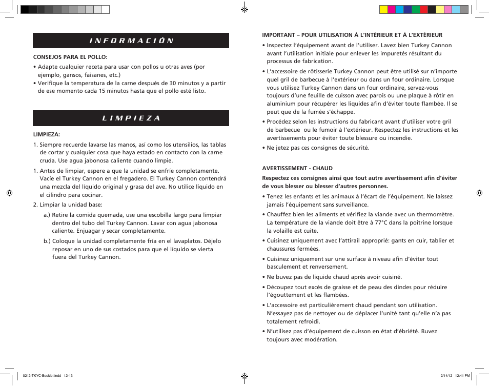 Camp Chef TKYC Turkey Cannon Infusion Roaster User Manual | Page 7 / 11