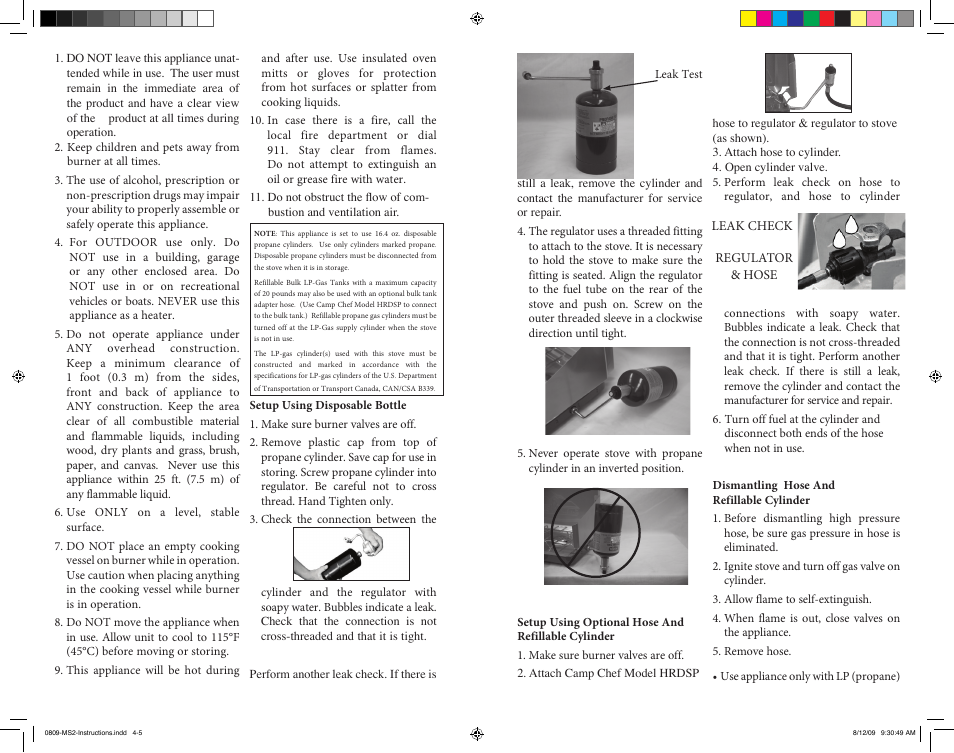 Camp Chef MS2 User Manual | Page 3 / 9