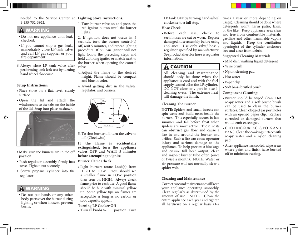 Camp Chef MS2 User Manual | Page 6 / 9