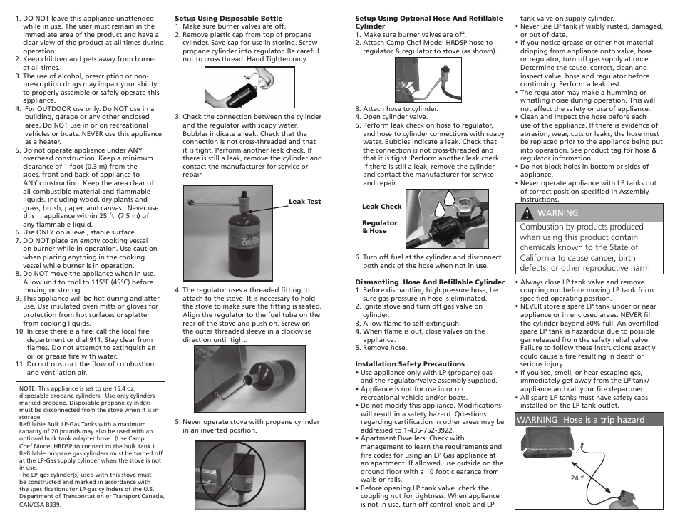 Camp Chef MS2HP User Manual | Page 3 / 17