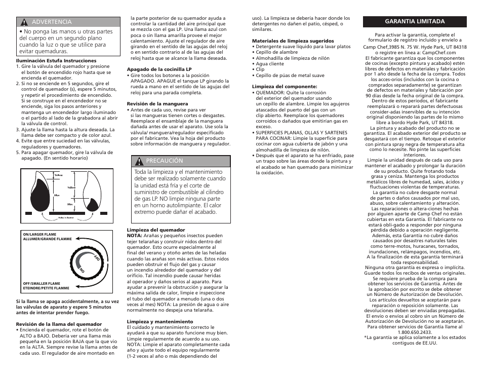 Camp Chef MS2GG User Manual | Page 15 / 17