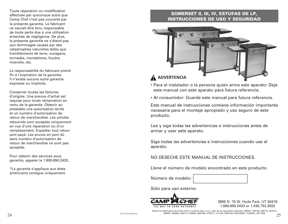 Camp Chef CCH4 User Manual | Page 13 / 19