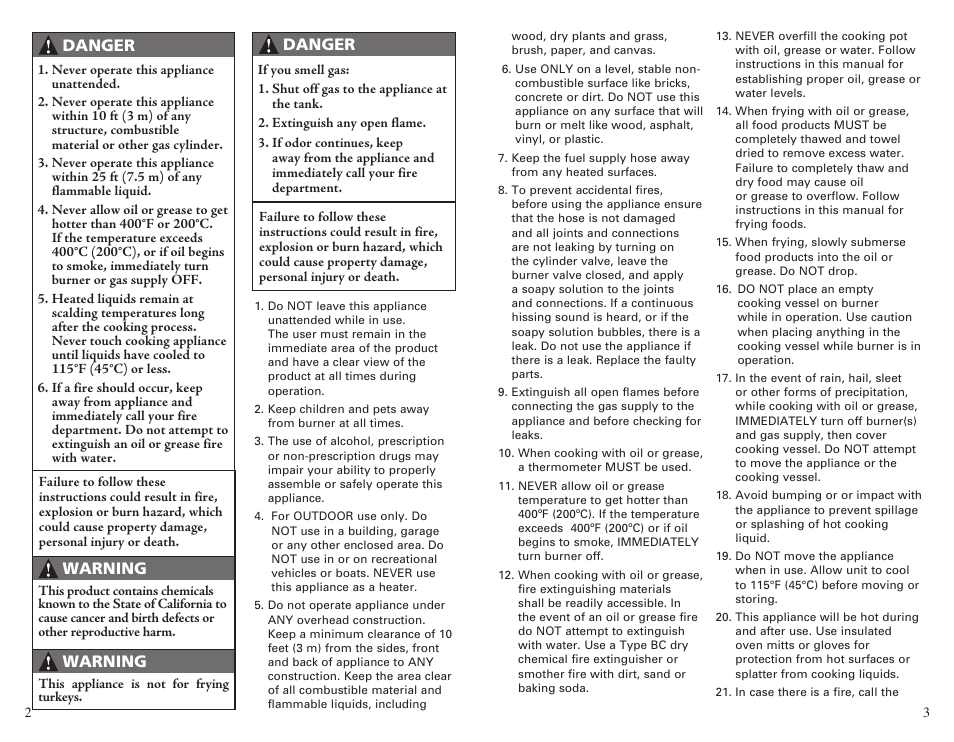 Camp Chef CCH4 User Manual | Page 2 / 19