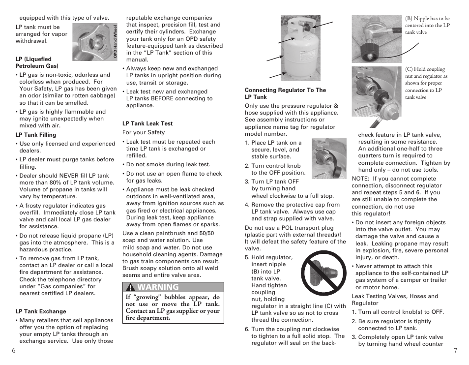 Warning | Camp Chef CCH4 User Manual | Page 4 / 19