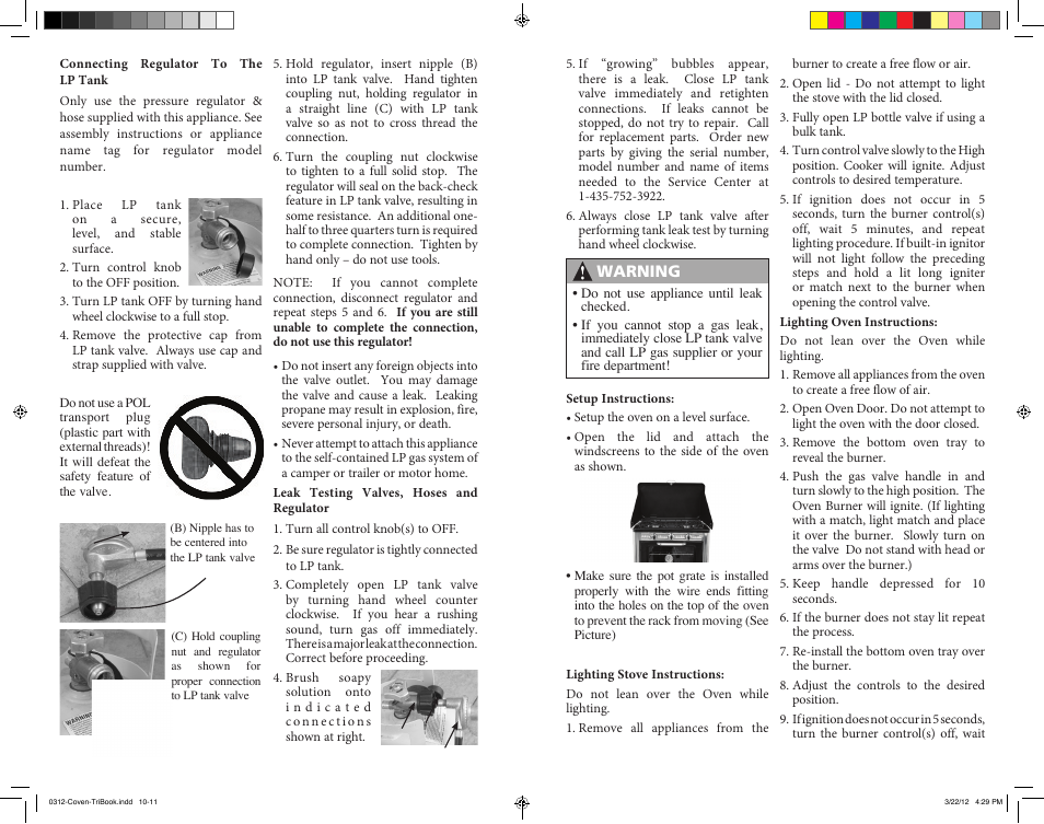 Camp Chef C-OVEN User Manual | Page 6 / 23