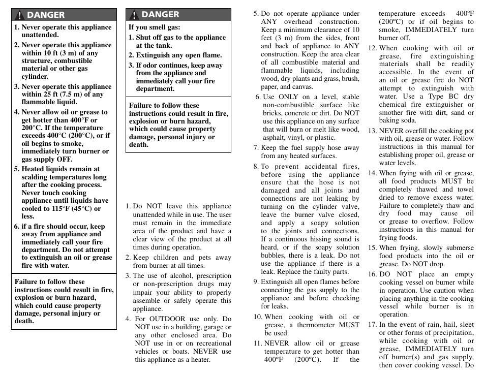 Camp Chef TB90LWG User Manual | Page 2 / 6