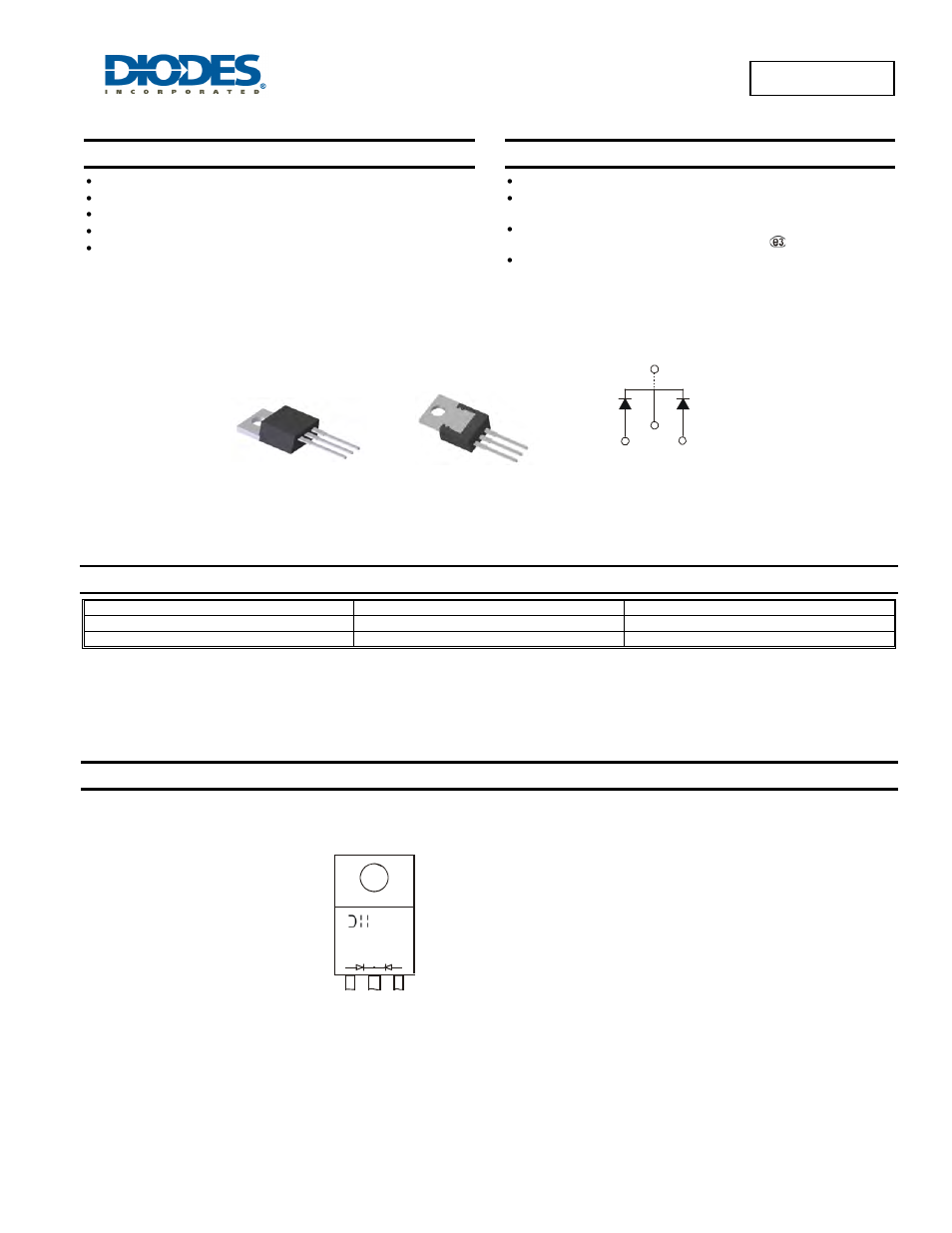 Diodes SBL3060CTP User Manual | 4 pages