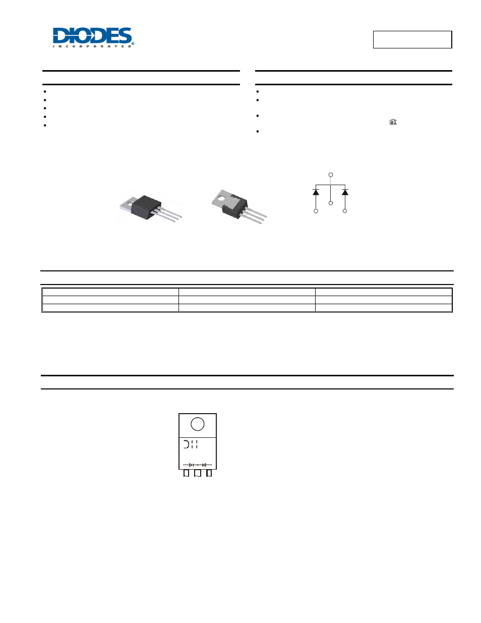 Diodes SBL3045CTP User Manual | 4 pages