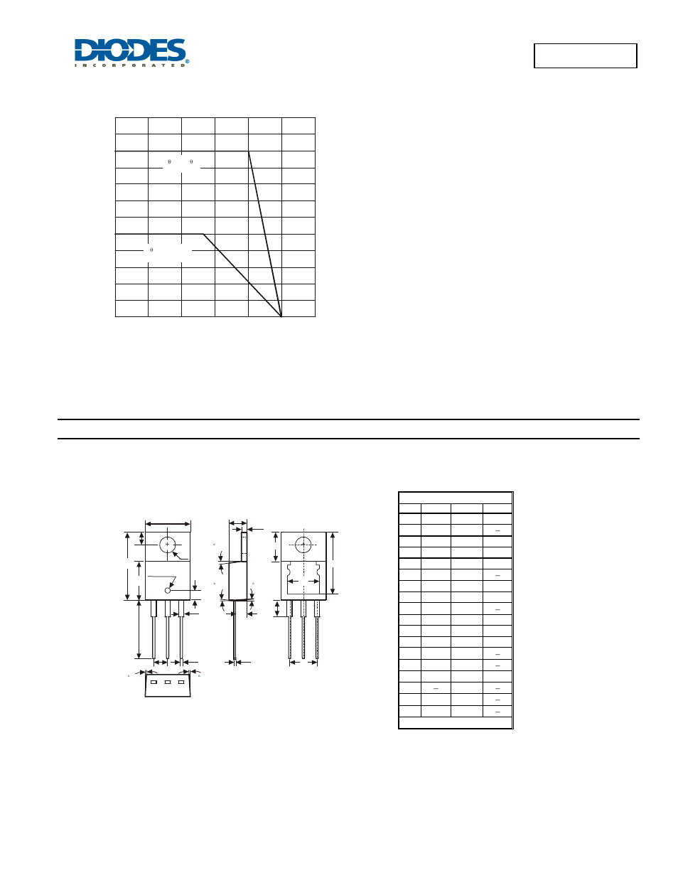 Package outline dimensions, Sbl1040ctp | Diodes SBL1040CTP User Manual | Page 3 / 4