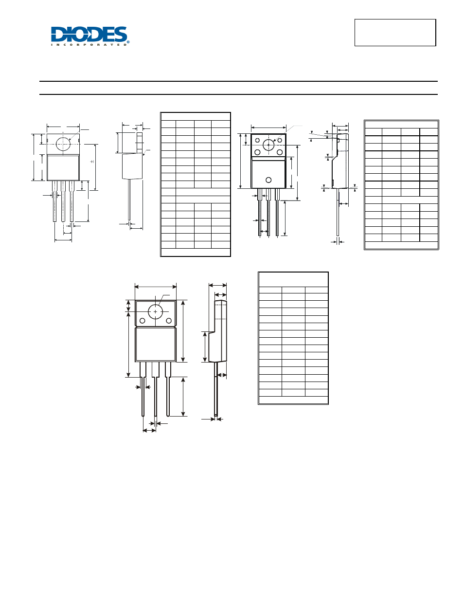 Package outline dimensions | Diodes SBR1060CTFP User Manual | Page 4 / 5