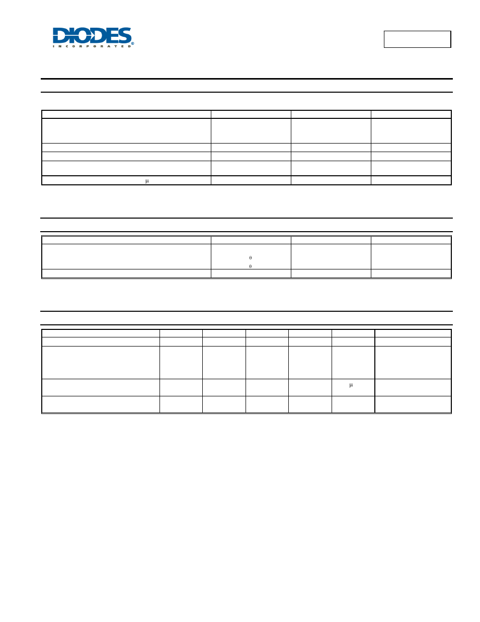 Maximum ratings, Thermal characteristics, Electrical characteristics | Diodes SBR1045D1 User Manual | Page 2 / 5