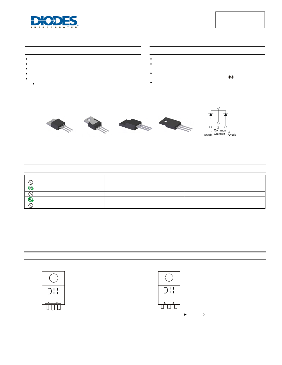 Diodes SBR10200CTFP User Manual | 5 pages