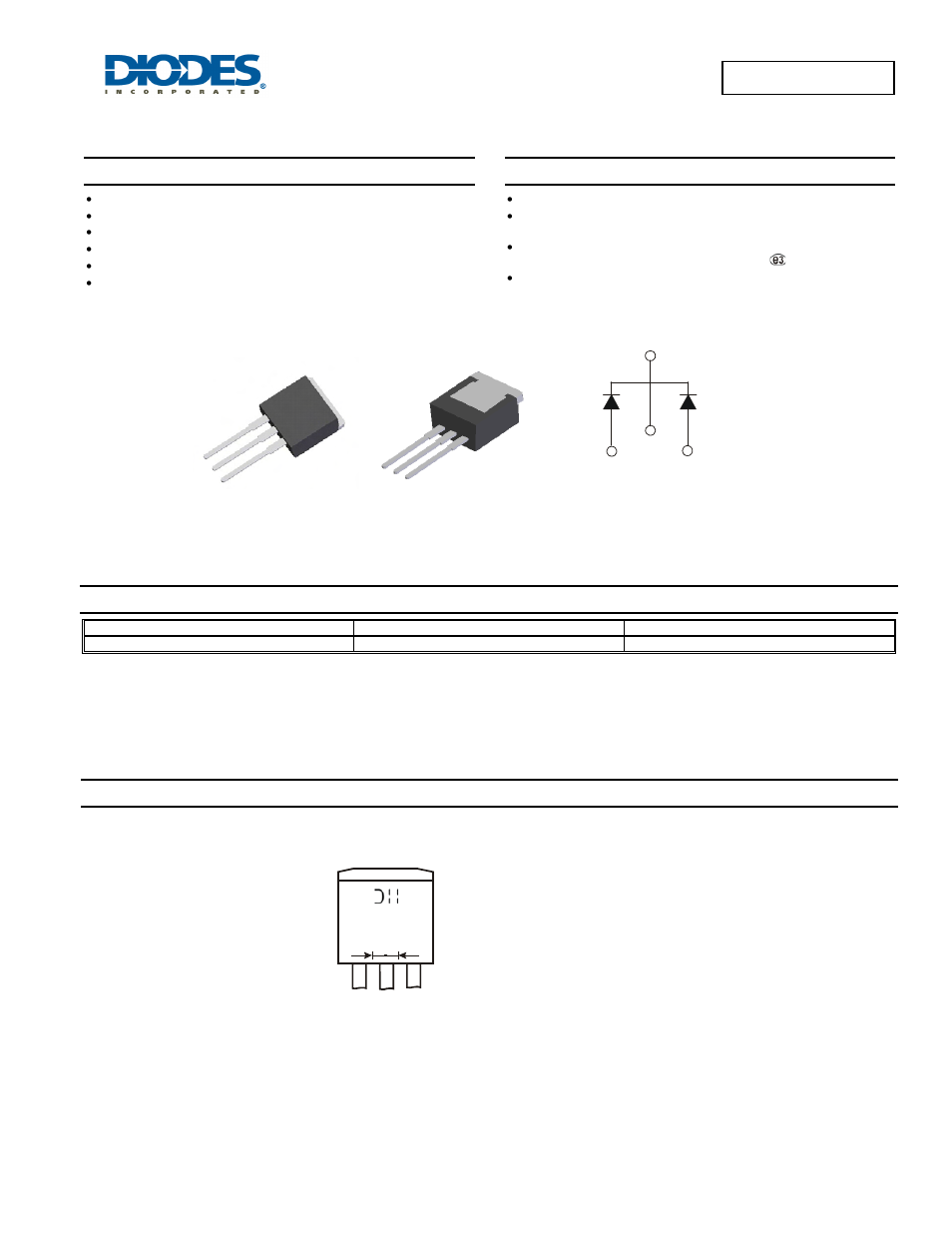 Diodes SBR10150CTE User Manual | 3 pages
