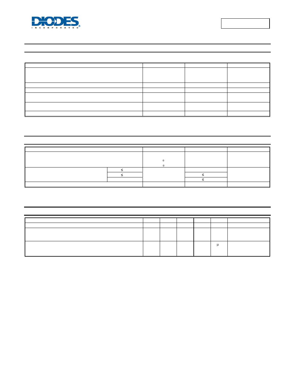 Maximum ratings, Thermal characteristics, Electrical characteristics | Diodes SBR12A45SD1 User Manual | Page 2 / 4