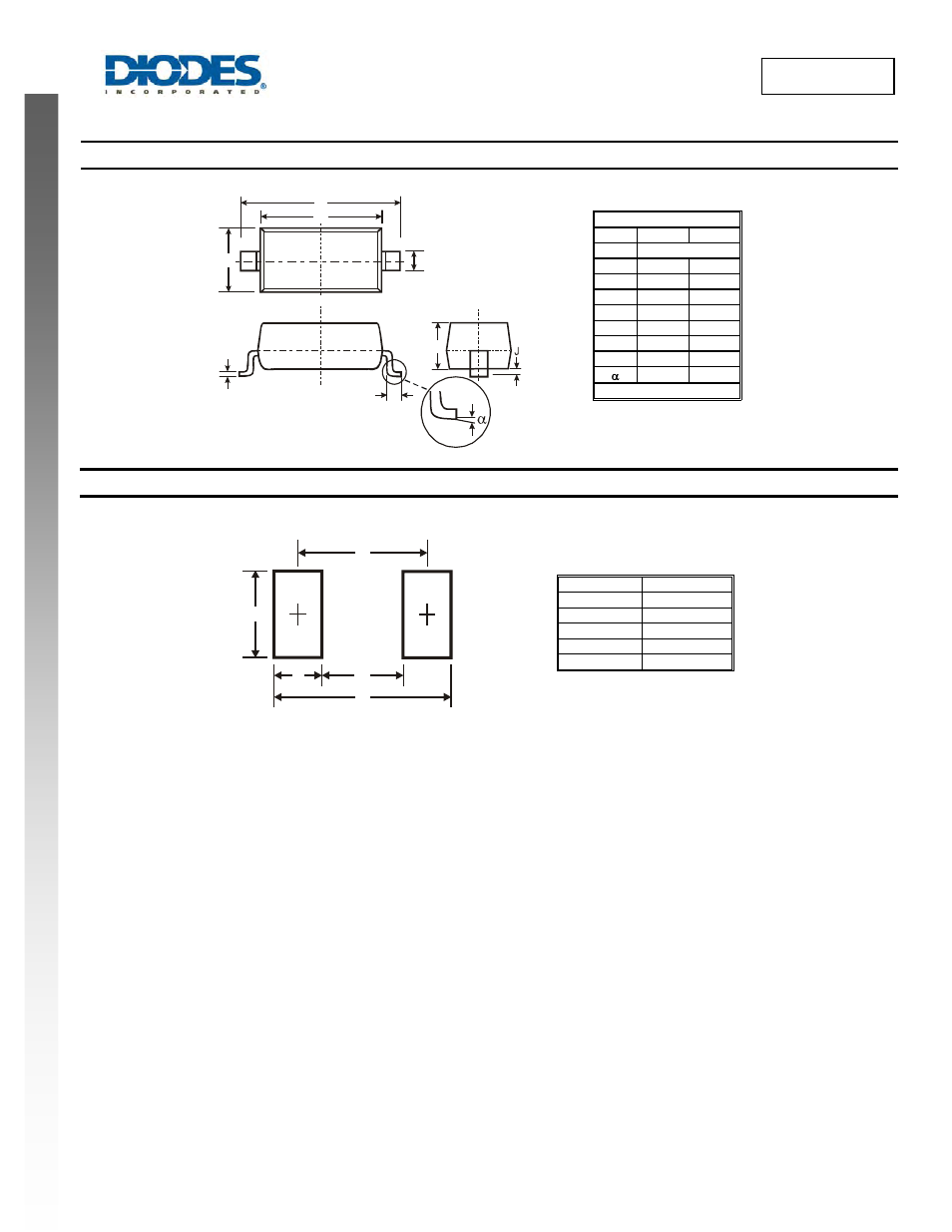 Sbr1a40s1 new prod uc t, Package outline dimensions, Suggested pad layout | Diodes SBR1A40S1 User Manual | Page 4 / 5