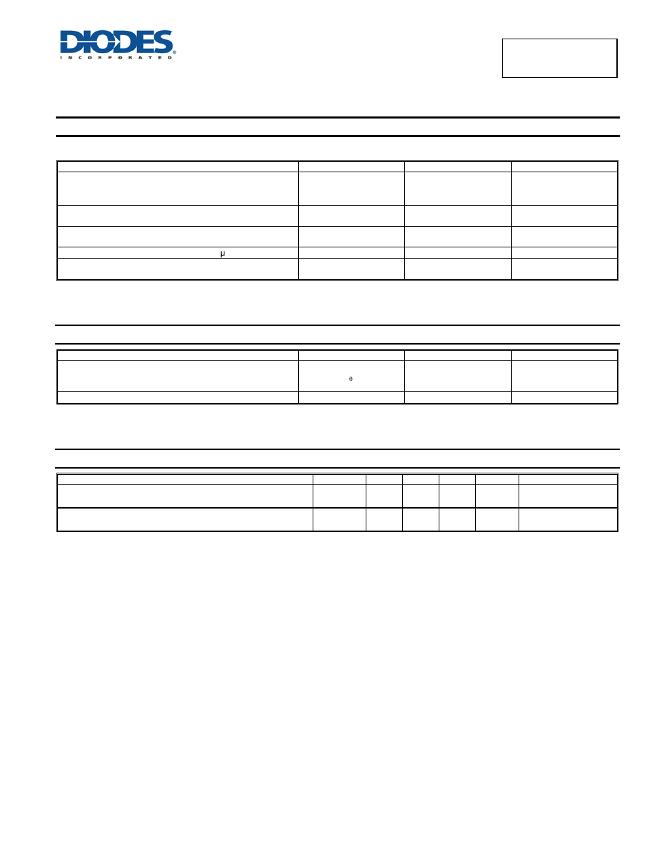 Maximum ratings (per leg), Thermal characteristics (per leg), Electrical characteristics | Per leg) | Diodes SBR20100CTFP User Manual | Page 2 / 5