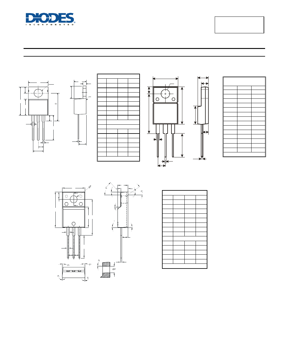 Package outline dimensions | Diodes SBR20100CTFP User Manual | Page 4 / 5