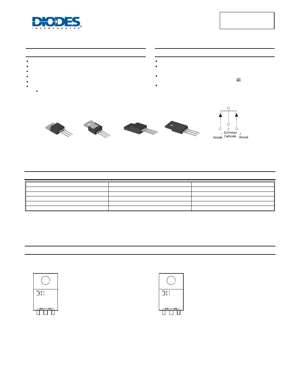 Diodes SBR20A100CTFP User Manual | 5 pages