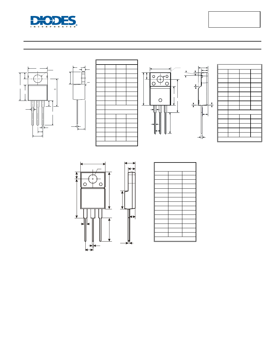 Package outline dimensions | Diodes SBR20A40CTFP User Manual | Page 3 / 4