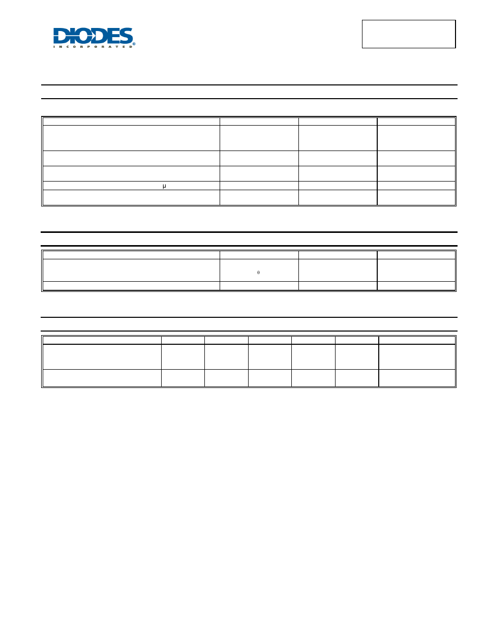 Maximum ratings (per leg), Thermal characteristics (per leg), Electrical characteristics | Per leg) | Diodes SBR20U40CTFP User Manual | Page 2 / 5