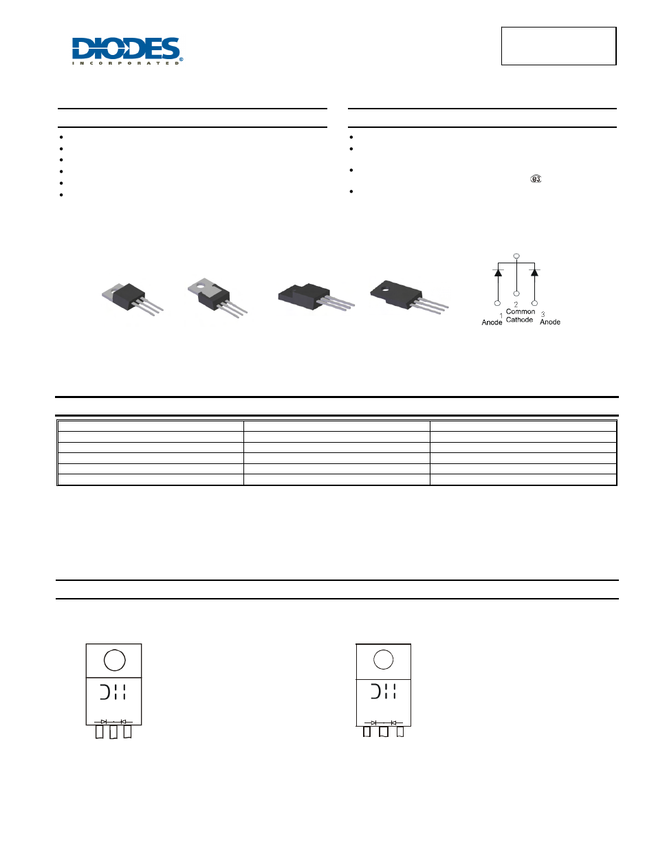 Diodes SBR30300CTFP User Manual | 5 pages
