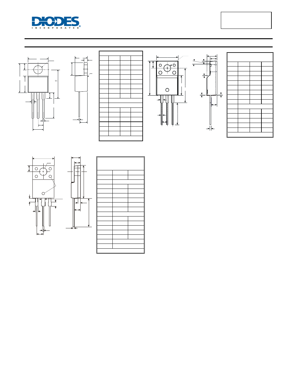 Package outline dimensions | Diodes SBR30300CTFP User Manual | Page 4 / 5