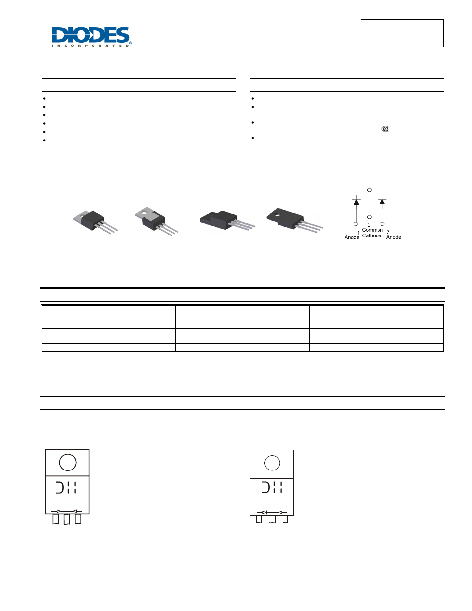 Diodes SBR3040CTFP User Manual | 5 pages
