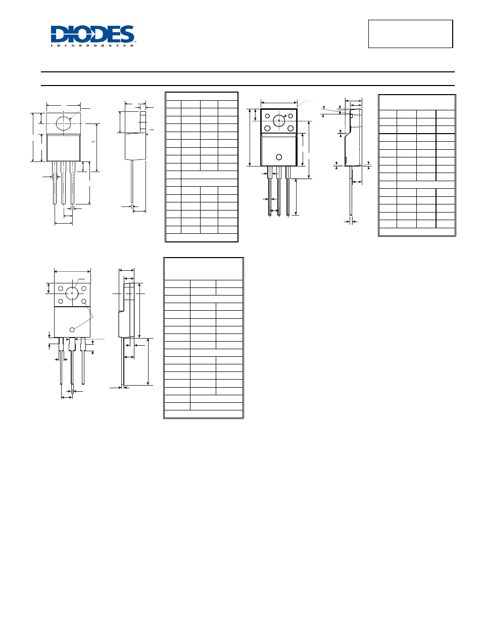 Package outline dimensions, Sbr3045 | Diodes SBR3045CTFP User Manual | Page 3 / 4
