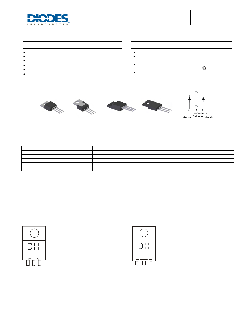 Diodes SBR3060CTFP User Manual | 5 pages