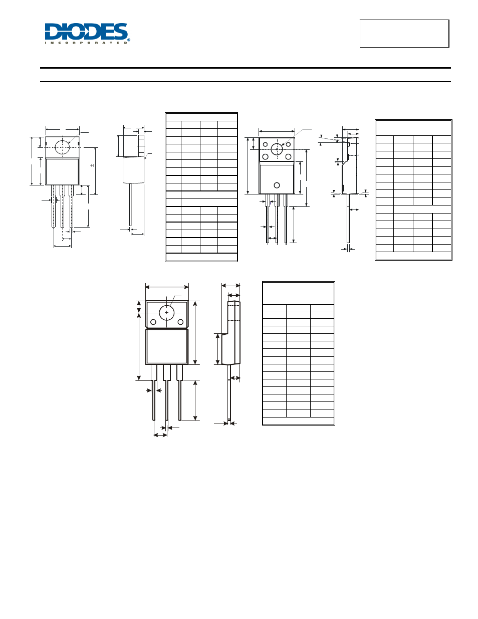 Package outline dimensions | Diodes SBR30A100CTFP User Manual | Page 4 / 5