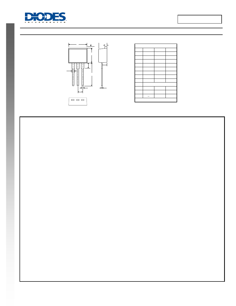 Package outline dimensions | Diodes SBR30A100CTE User Manual | Page 3 / 3