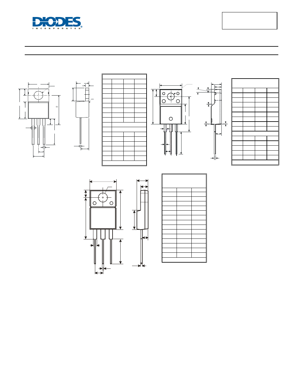 Package outline dimensions | Diodes SBR30A150CTFP User Manual | Page 4 / 5