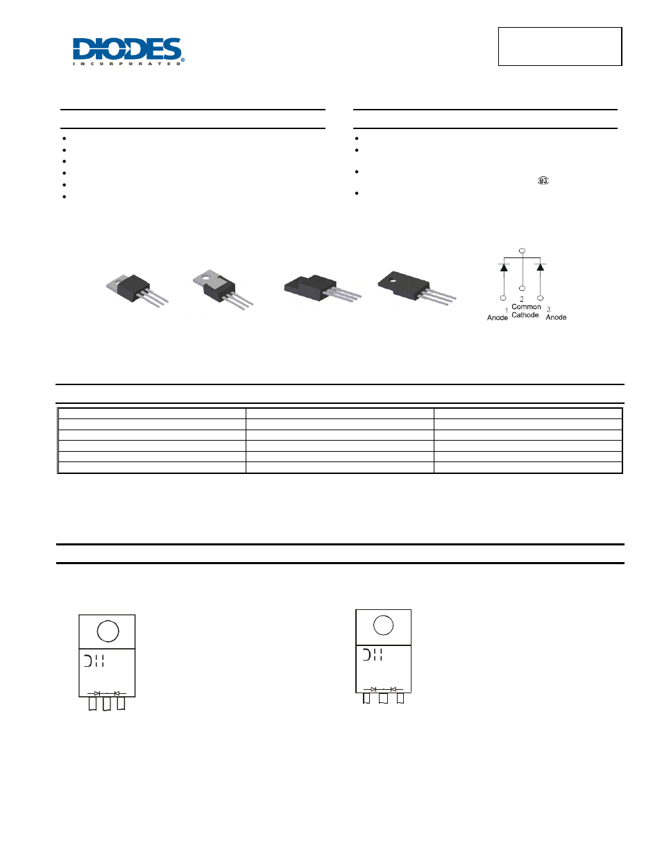 Diodes SBR30A40CTFP User Manual | 4 pages