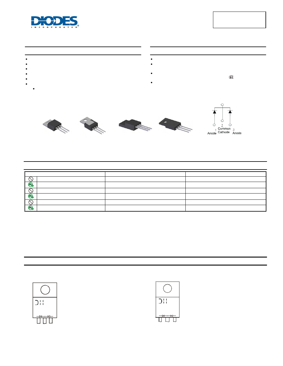 Diodes SBR30A45CTFP User Manual | 5 pages