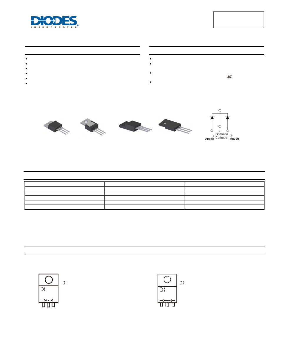 Diodes SBR30A50CTFP User Manual | 4 pages