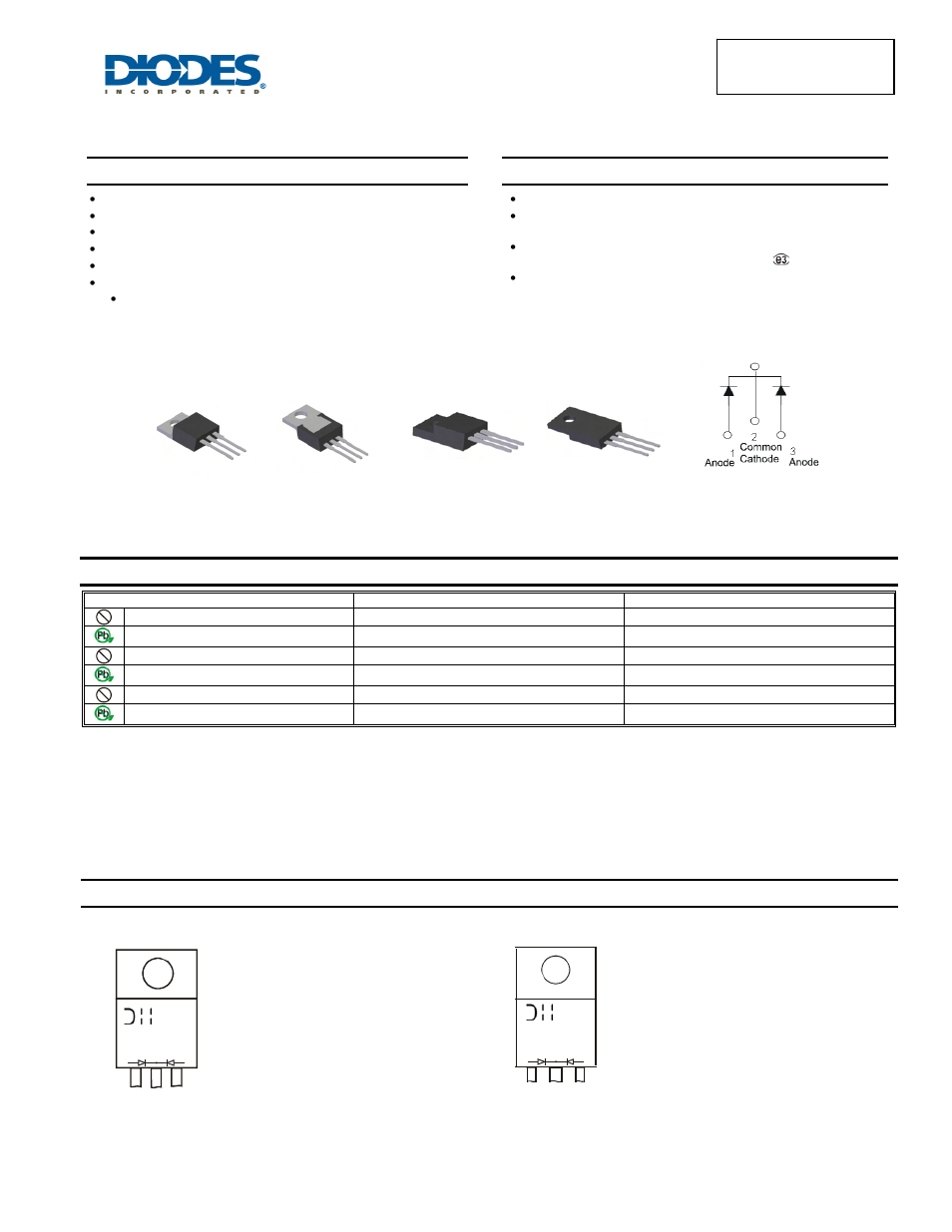 Diodes SBR30A60CTFP User Manual | 5 pages