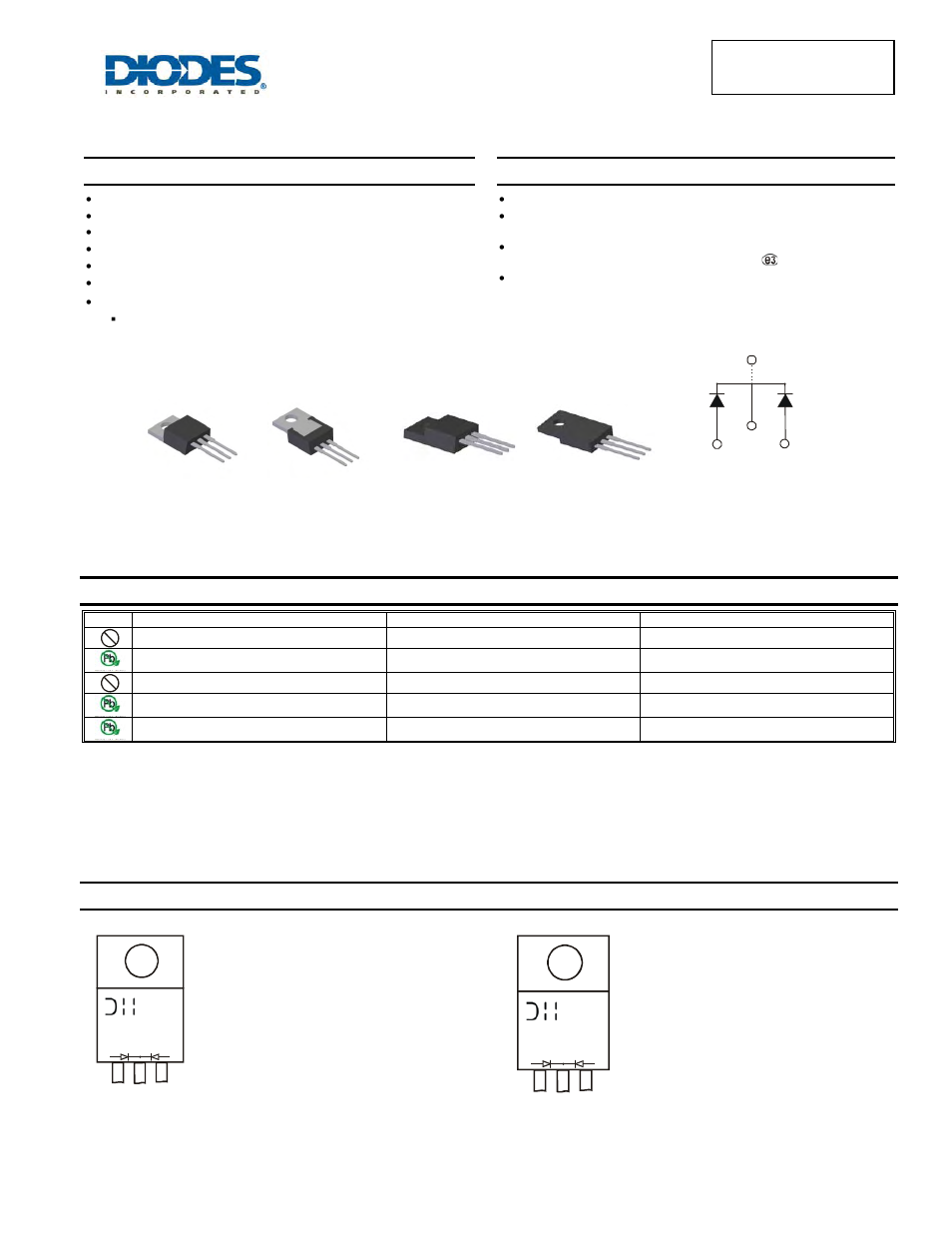 Diodes SBR30M100CTFP User Manual | 5 pages
