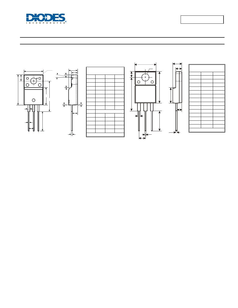 Sbr30m40ctfp new prod uc t, Package outline dimensions | Diodes SBR30M40CTFP User Manual | Page 4 / 5