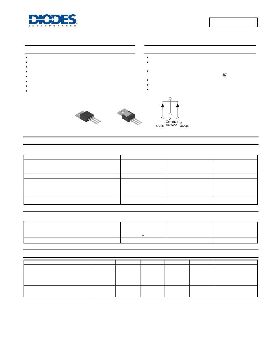 Diodes SBR30U30CT User Manual | 4 pages