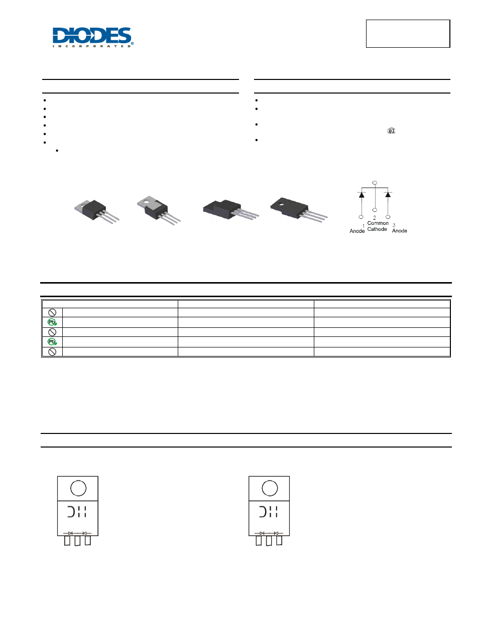 Diodes SBR40100CTFP User Manual | 5 pages