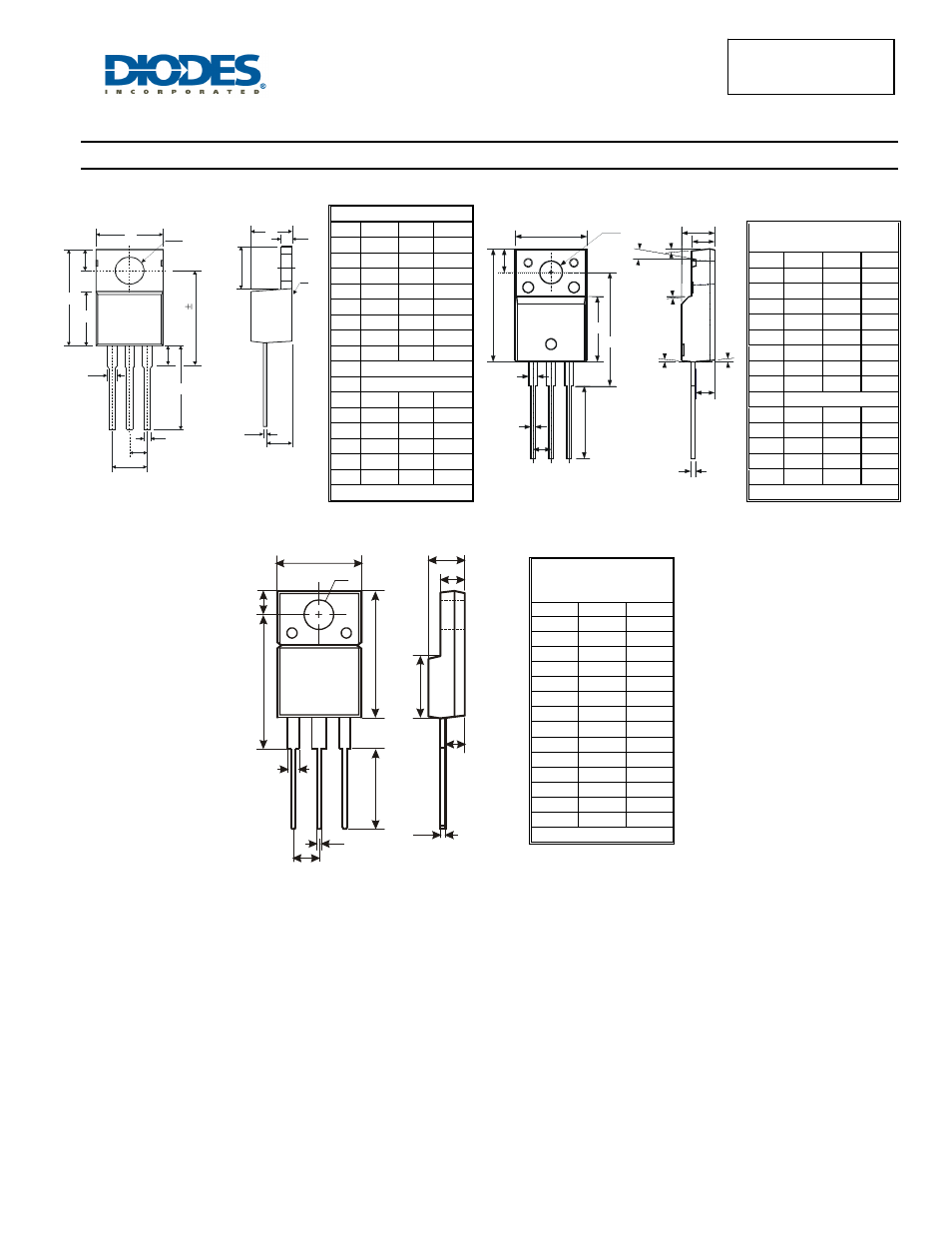 Package outline dimensions | Diodes SBR4060CTFP User Manual | Page 4 / 5