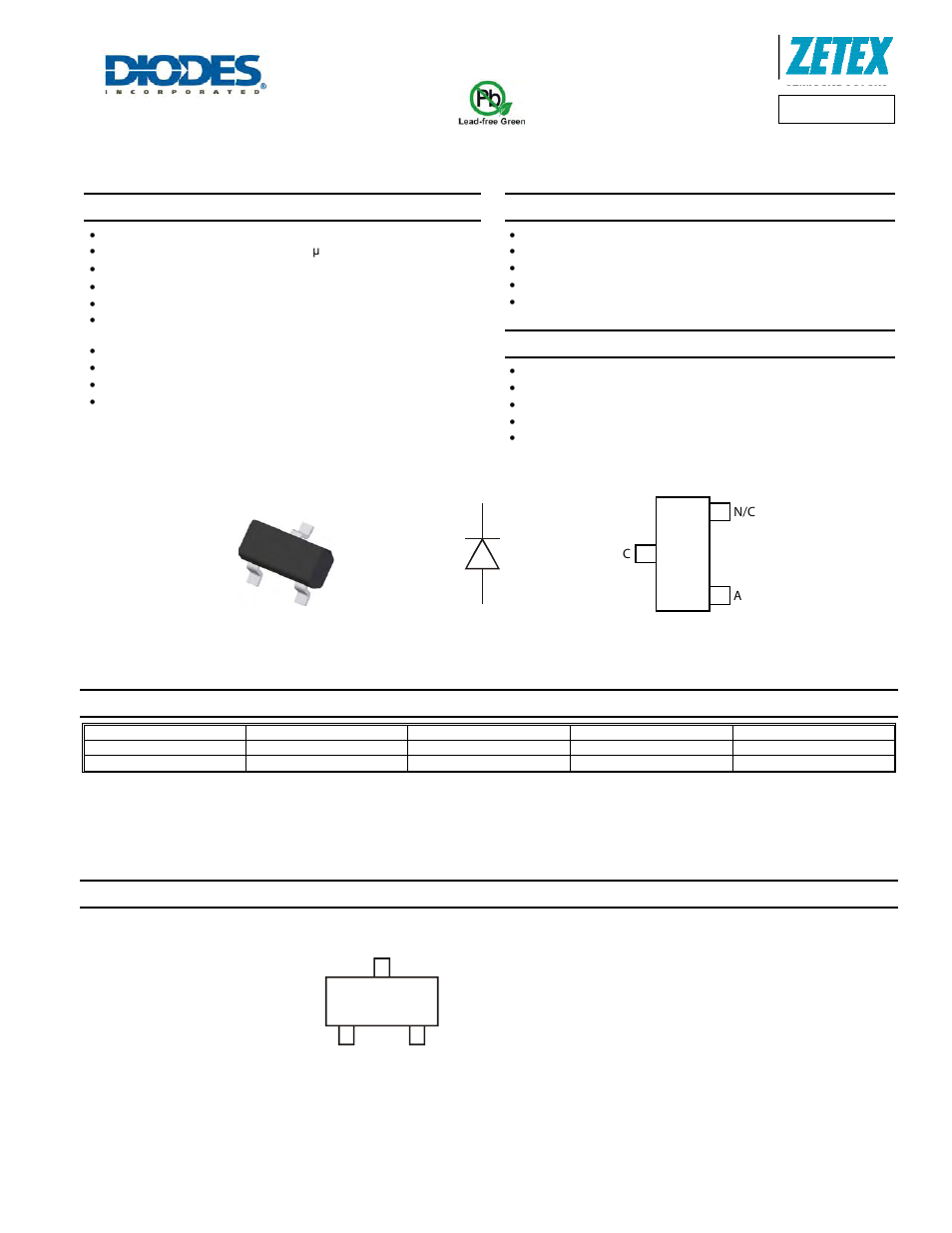 Diodes ZLLS1000 User Manual | 6 pages