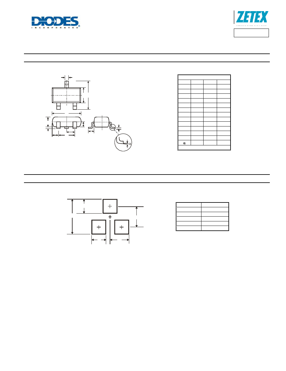 Zlls1000, Package outline dimensions, Suggested pad layout | Diodes ZLLS1000 User Manual | Page 5 / 6
